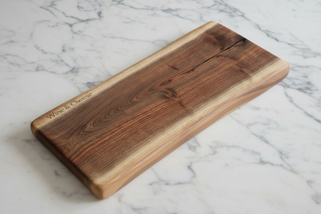 Luxury Walnut Serving/Charcuterie Board gift box set