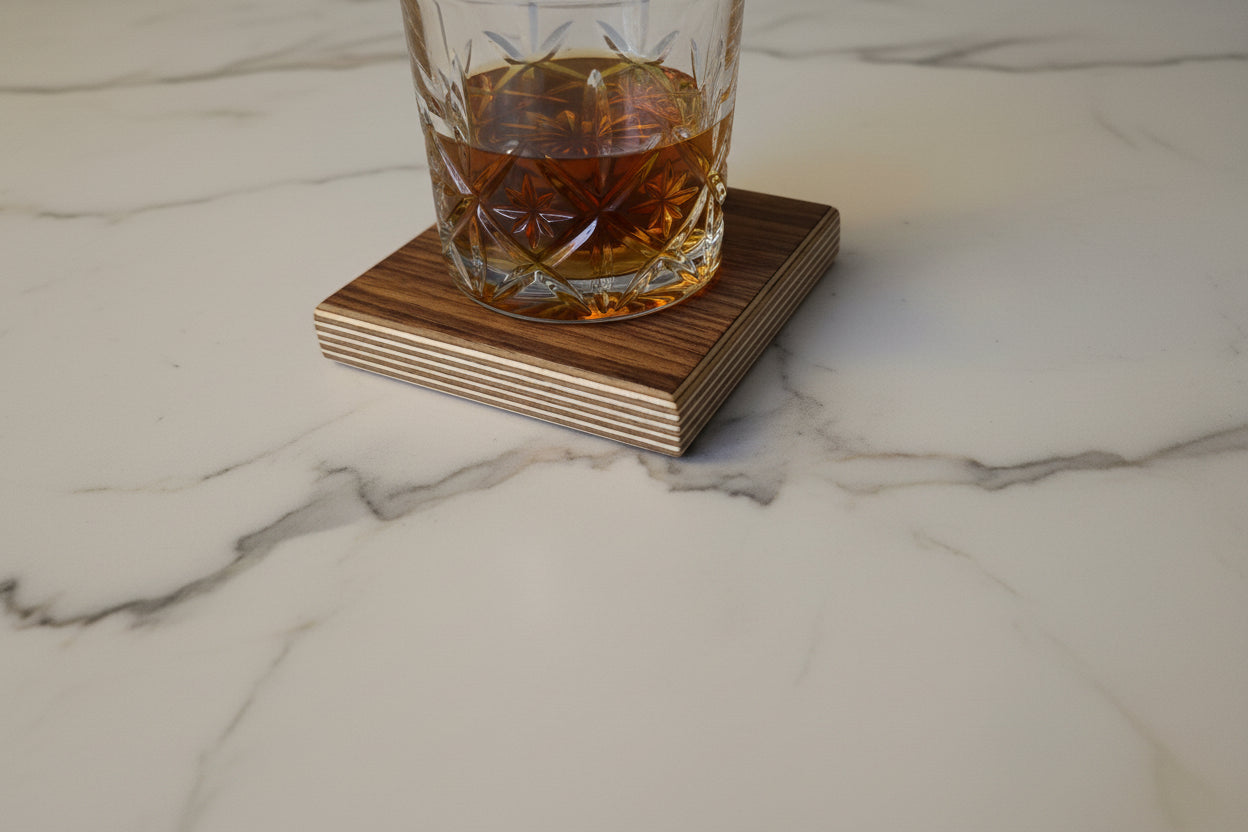 Premium Veneer Baltic Birch Coasters