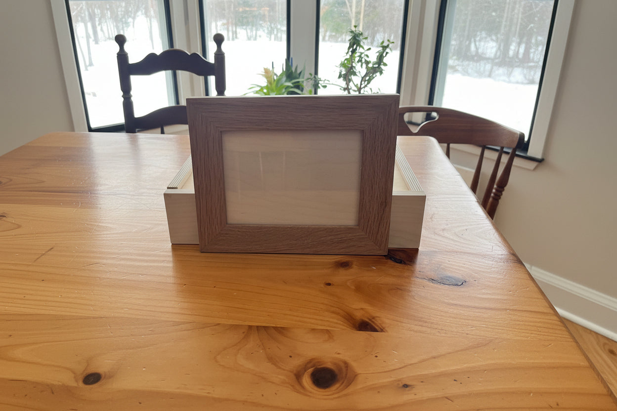 Luxury White Oak Picture Frames Gift Set with box