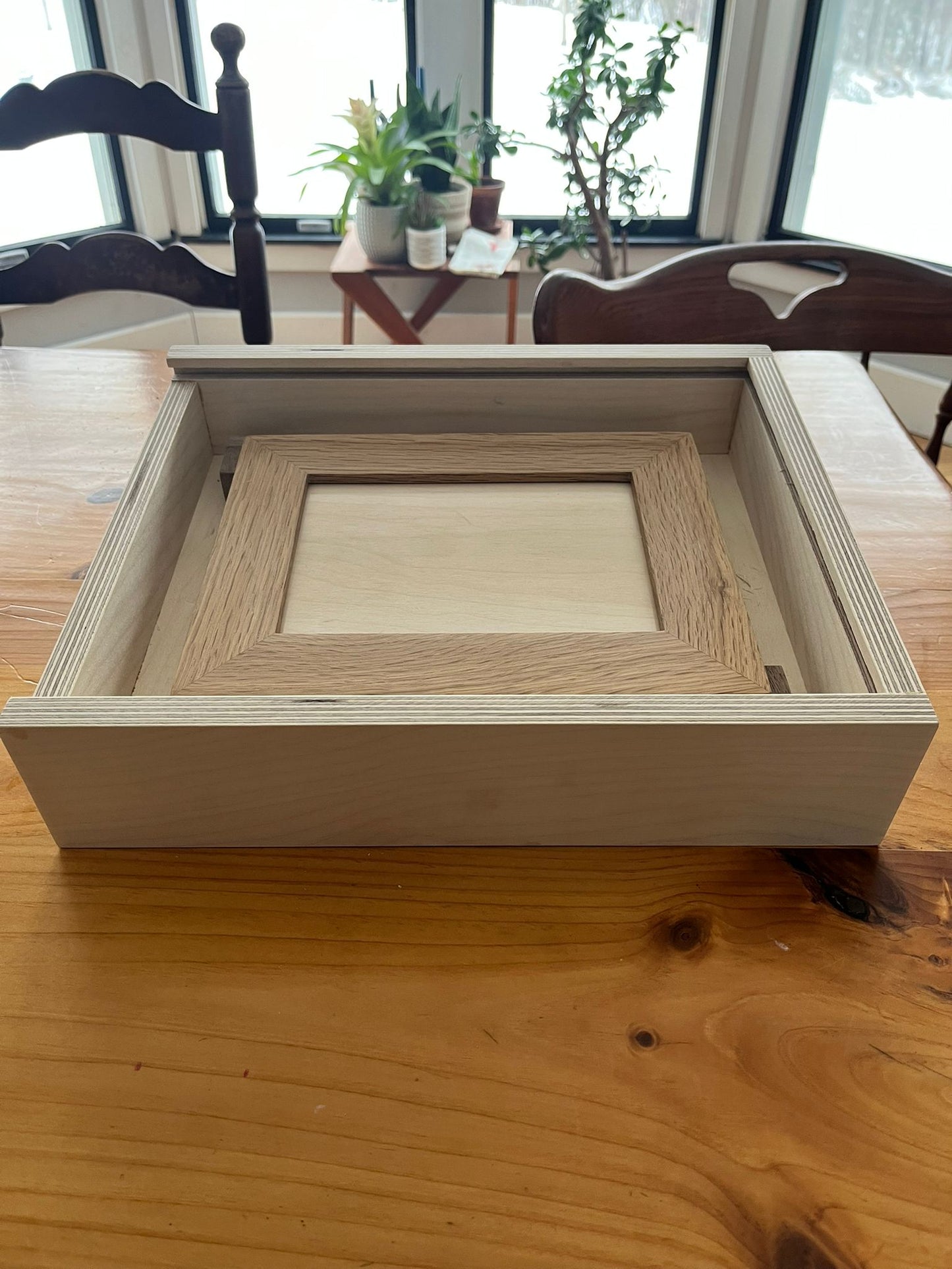 Luxury White Oak Picture Frames Gift Set with box